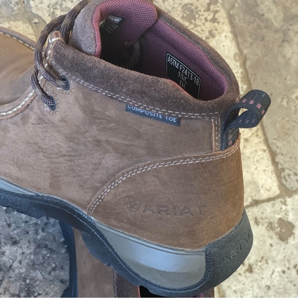 NWT Ariat Women’s Edge LTE Moc Composite Toe Work Boots | Brown Suede | Size 8 - Picture 14 of 16